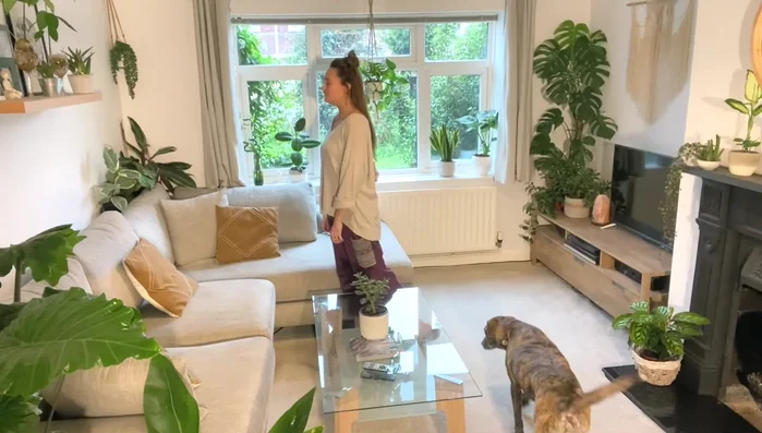 Use plants to balance the room. Add plants to visually empty areas to balance the overall look of the space.