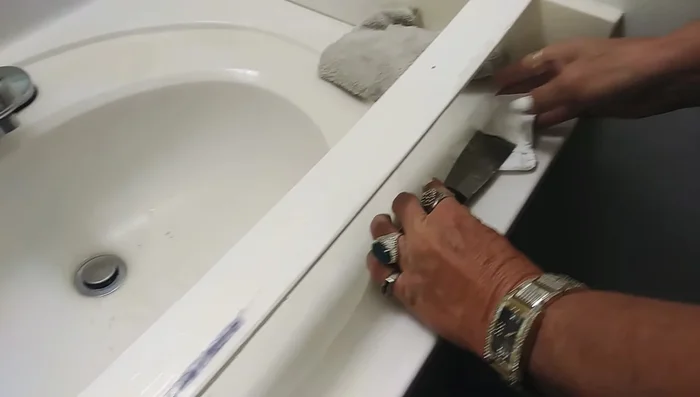 Remove any excess glue with a razor blade.