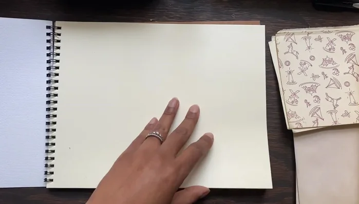 Cut the signatures down to size, leaving a small space (about 1/4 inch) from the edges to prevent damage.