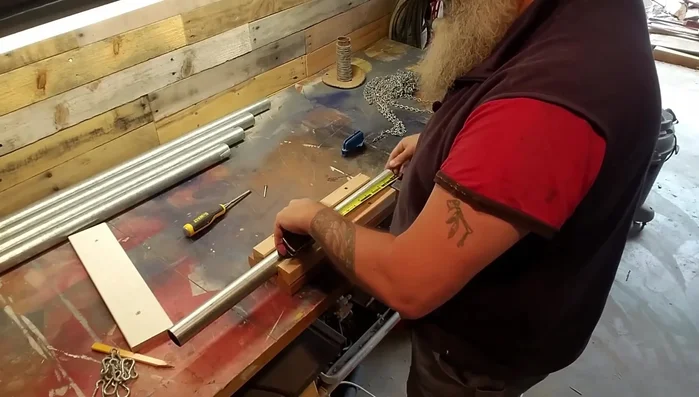 Drill the chime holes in each pipe.