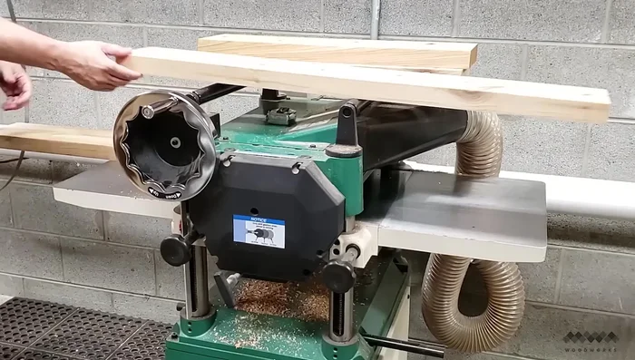 Plane the other side of the boards to make them parallel.