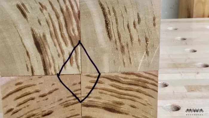 Mark the orientation of leg parts for later assembly.