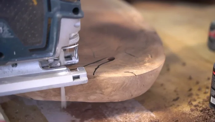 Use a router with a round-over bit to smooth edges.
