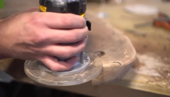 Use a router with a round-over bit to smooth edges.