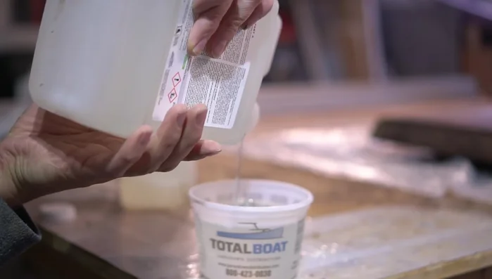 Sand down any epoxy drips.