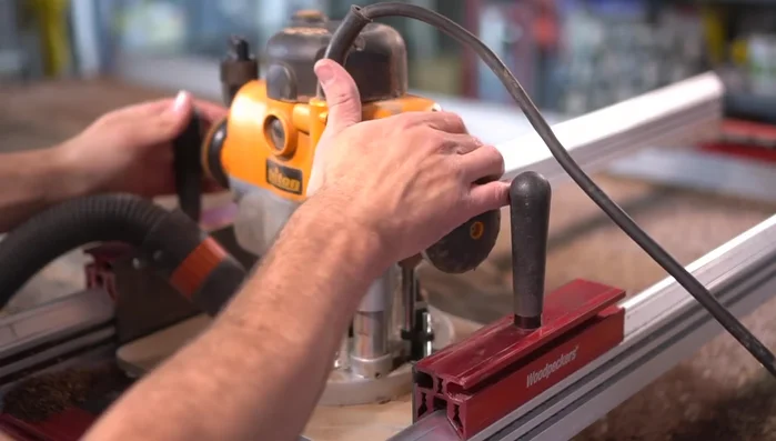 Remove bark and loose materials from the live edge.