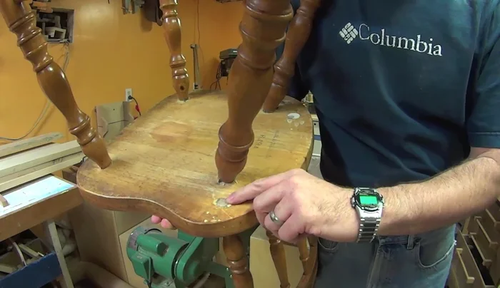 Stain to match the existing chair finish.