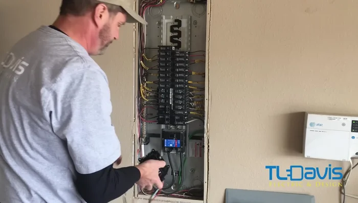 Relocate a breaker (e.g., the stove circuit) to create space for the SPD wiring.