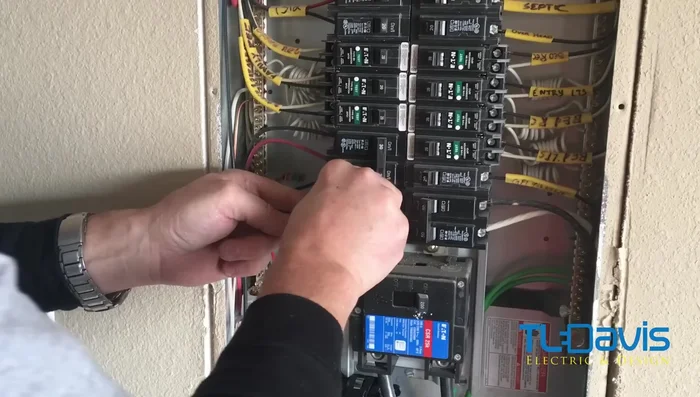 Replace the electrical panel cover.