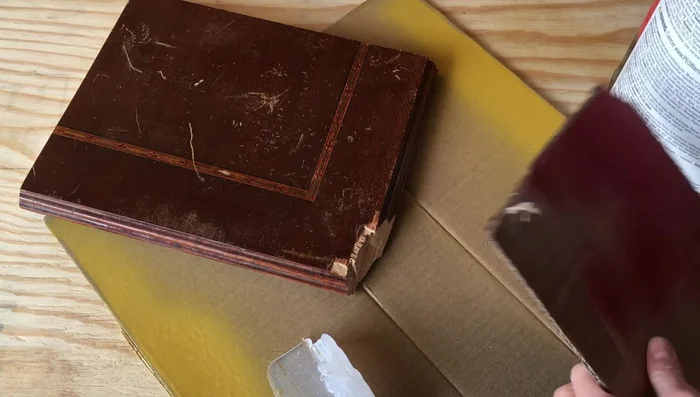 Mix the Bondo body filler with the hardener according to package instructions. Work quickly, as Bondo hardens fast.