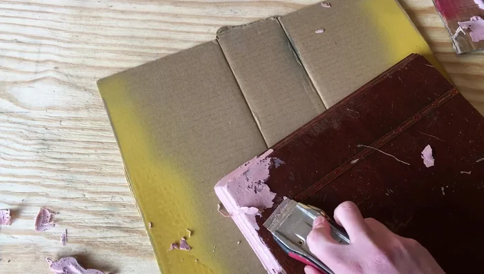 Allow the Bondo to fully cure (about 30 minutes). Sand the repair smooth using a power sander (on flat surfaces) or by hand with sandpaper, starting with 80 grit and finishing with 220 grit.