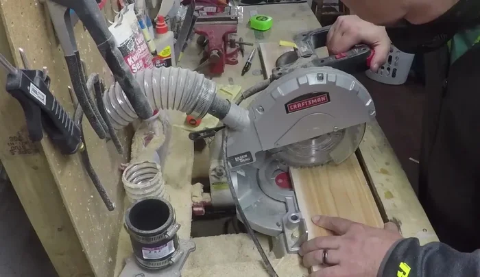 Cut the boards to their final length of 24 inches using a stop block for consistent cuts.