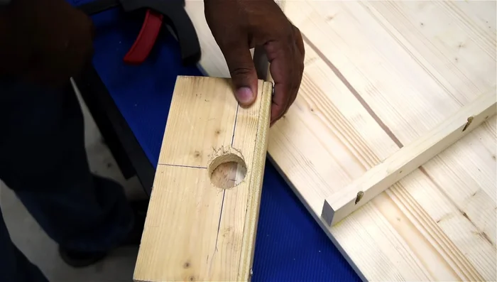 Mark and install wall brackets, ensuring level alignment.