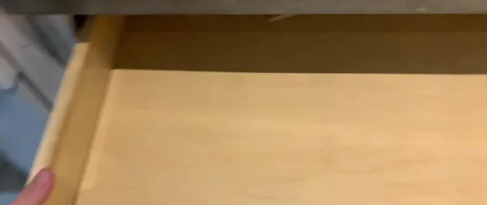 Mount new drawer slides to the cabinets.