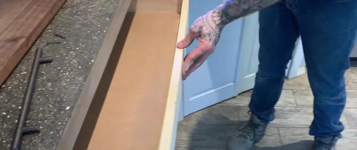 Install the drawer handle.
