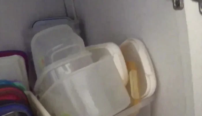 Store Lids in Top Container for Easy Access