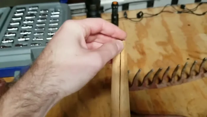 Clamp the handle tightly to ensure proper adhesion. Let it dry overnight.