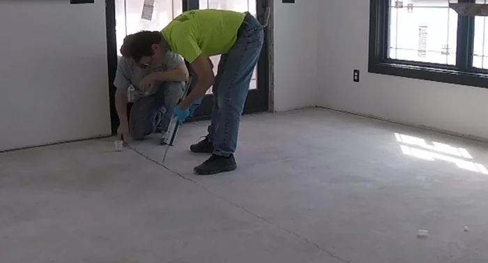 Repeat steps 5-8 for the entire crack, working in 5-10 foot sections.