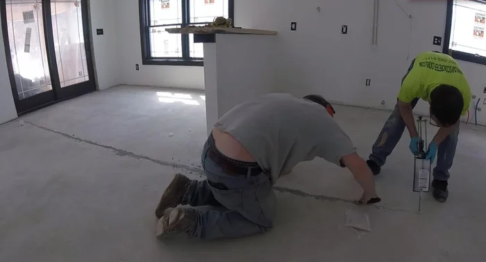 Repeat steps 5-8 for the entire crack, working in 5-10 foot sections.