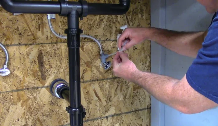 Connect the other end to the filter using a compression nut, sleeve, and insert to prevent tubing collapse.