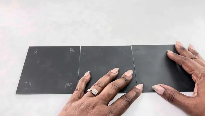 Paint the wood pieces with two coats of silver metallic paint.