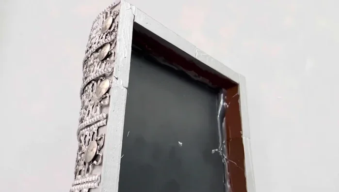 Hang the design using push pins.