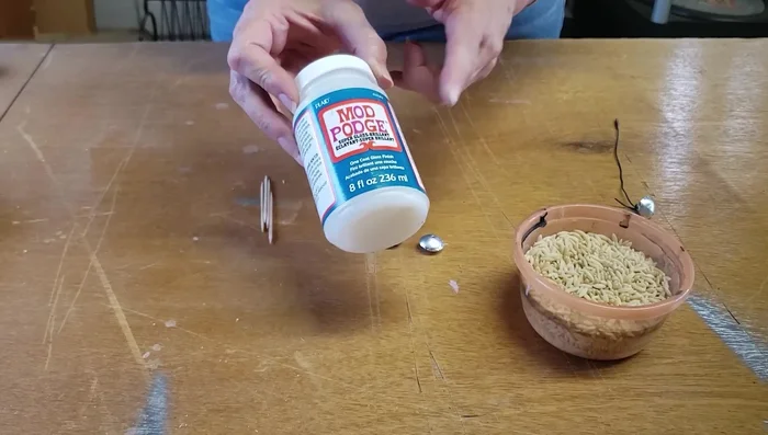 Seal the beads with a high gloss Mod Podge for added durability and protection.