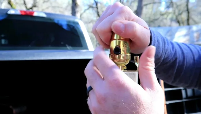 Attach the lampshade (optional).