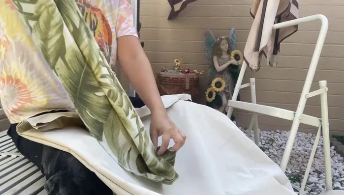 Fold and sew the raw edges to create a clean finish.