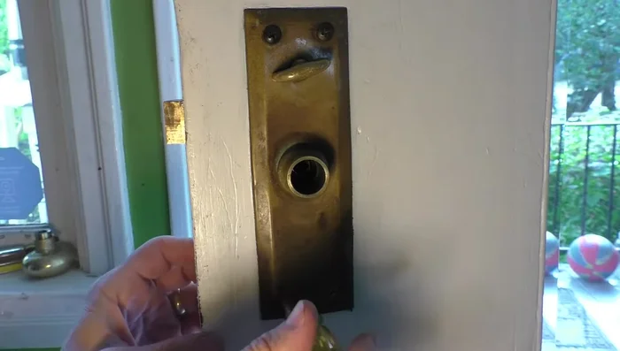 Remove the trim plate by unscrewing the screws.