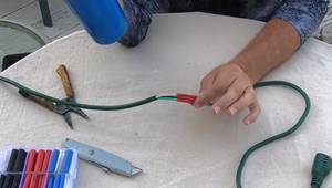 Repairing a Damaged Electrical Cord with Heat Shrink Tubing