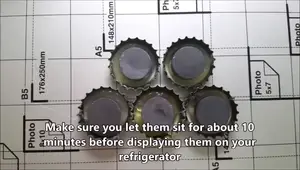 DIY Beer Cap Magnets: Upcycle & Decorate!