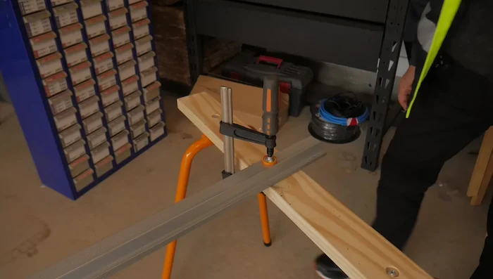 Install roofing channels to the ceiling.