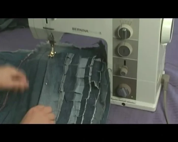 Remove pins as you sew.