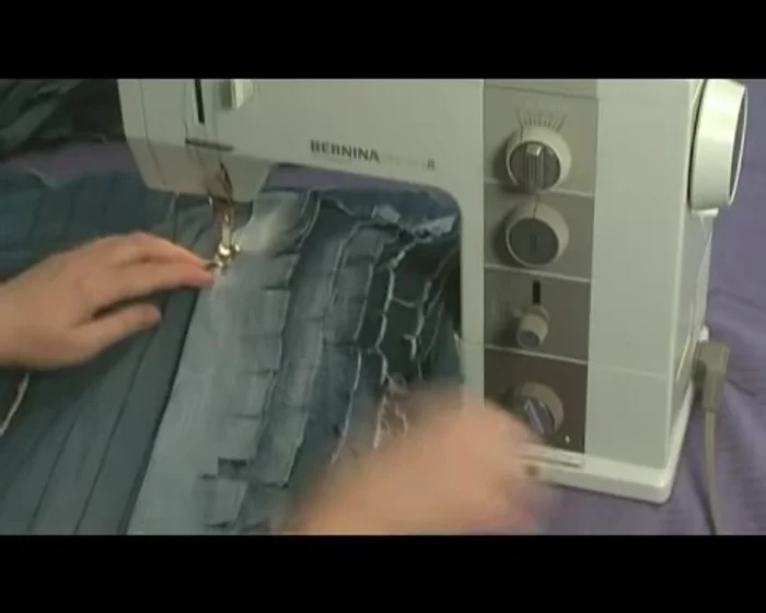 Remove pins as you sew.