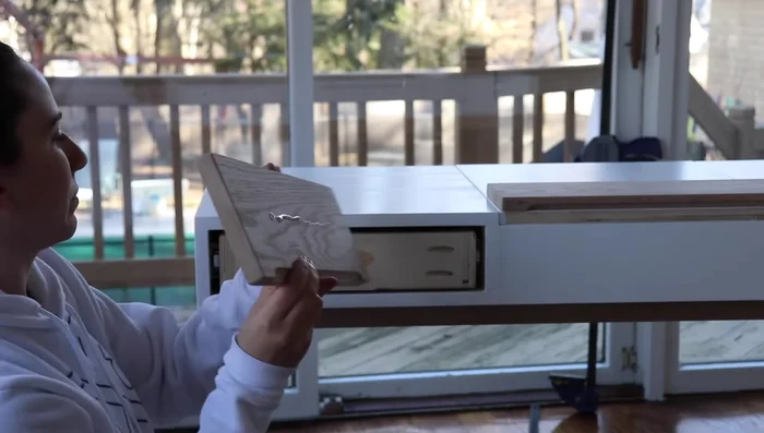 Install the drawer fronts.