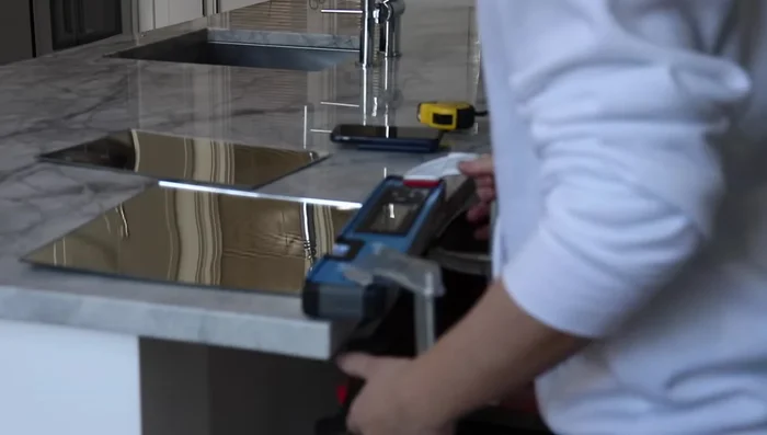 Attach the desktop to the base using figure 8 tabletop fasteners.