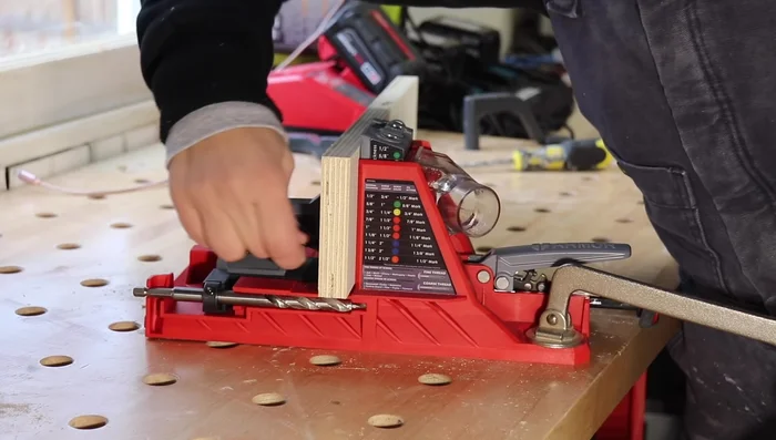 Glue, clamp, and screw the divider pieces to the top sections of the desk. Build upside down to hide screw holes.