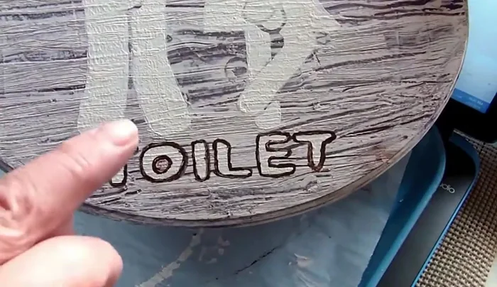 Hang the sign: Use 3M Command Strips or nails to hang the plaque on your door.