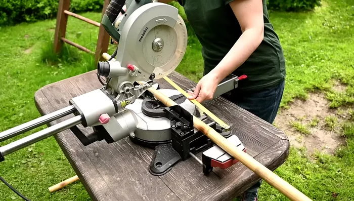 Thread the hose through the bamboo posts and spout.