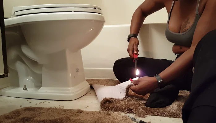 Use a lighter to carefully burn the cut edges. This seals the fibers and prevents shredding.