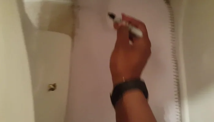 Repeat steps 1-3 for all necessary rug pieces to fit around your bathroom fixtures (toilet, tub).