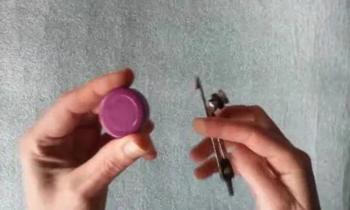 Use a drill, hammer and nail, or a drawing compass (or similar pointed object) to create small holes. The holes need to be thin for delicate plants.