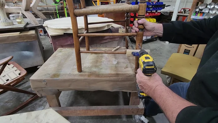 Coat the screws with epoxy before inserting them, for added strength and to prevent splitting. 