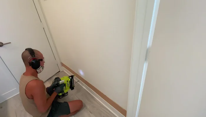 Prime the lower third wall before painting.