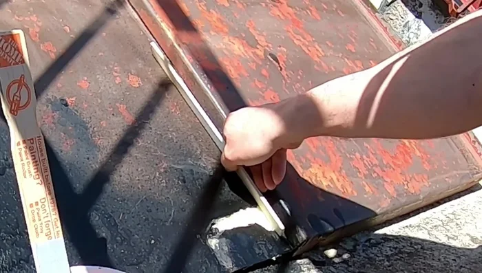 Allow the bondo to harden completely (approximately 24 hours).