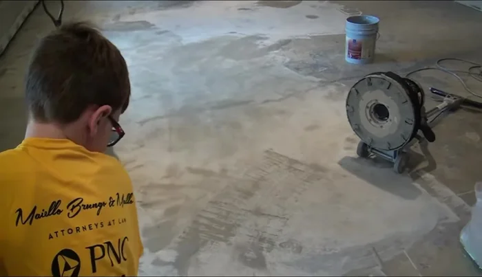 Repeat steps 3-5 until the entire floor is sanded.