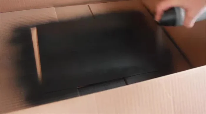 Add a second coat of chalkboard paint while waiting for the first coat to dry.