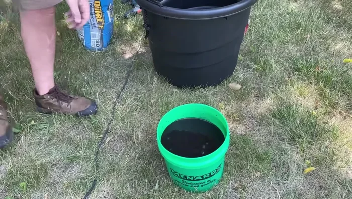 Cover the concrete with plastic to retain moisture during curing.