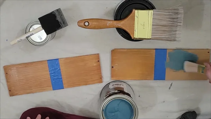 Apply contact paper to the back and inside of the shelves for a finished look.